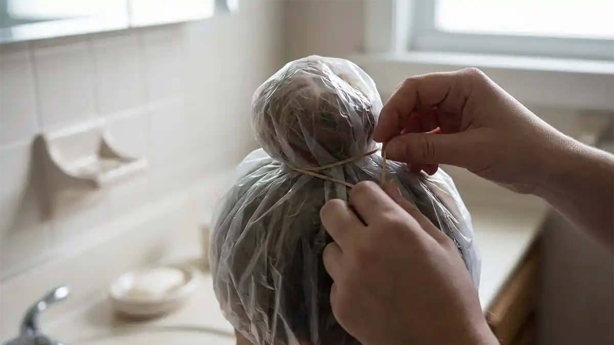 How to Make A Shower Cap With A Plastic Bag