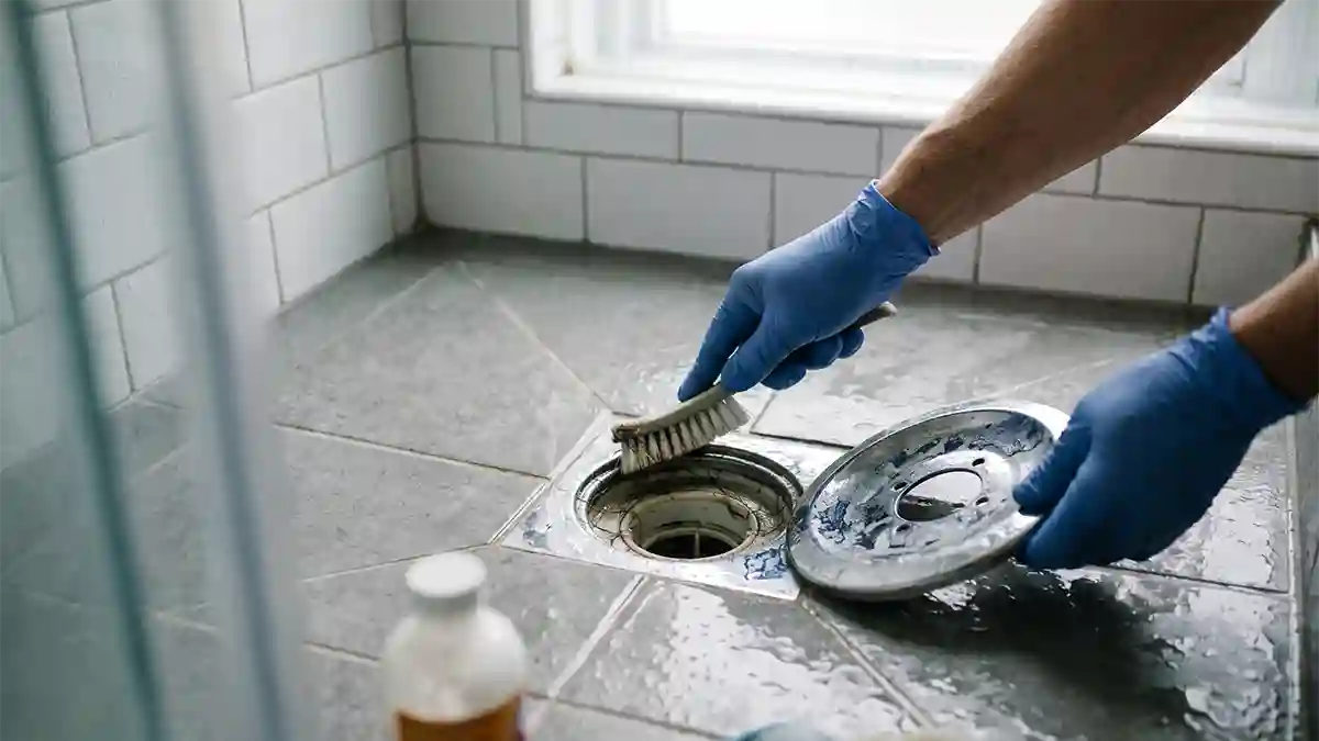 how to clean a shower drain that smells