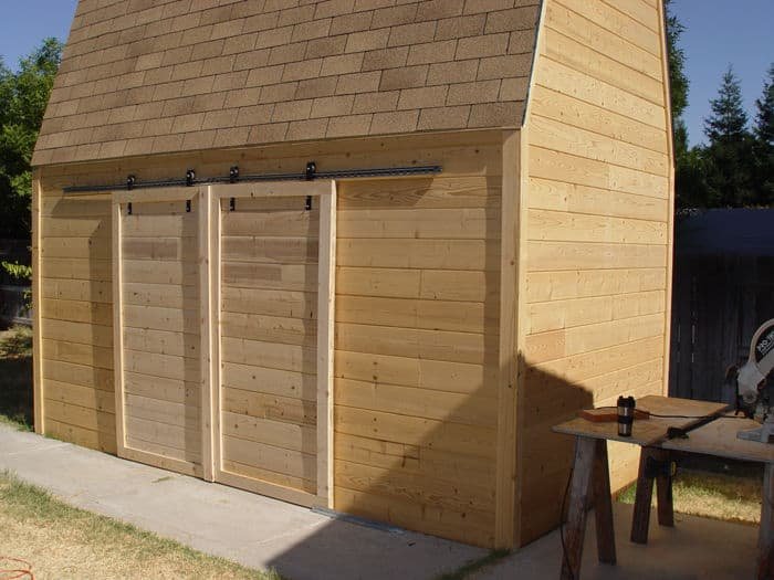 build shed doors single double sliding door 2