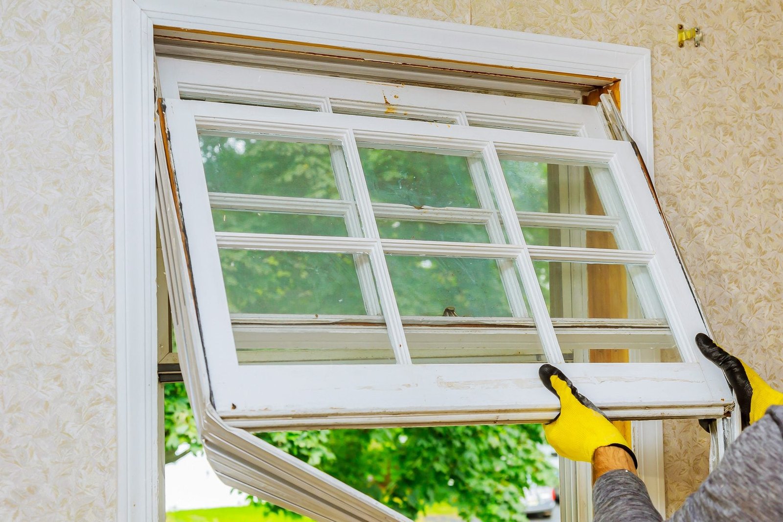 fix window off track double hung sliding 2