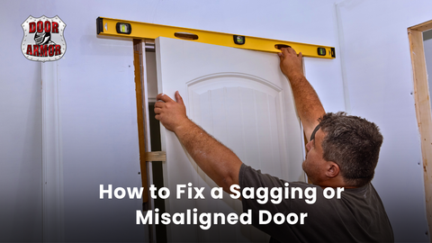 adjust door hinges fix sagging sticking misaligned 2