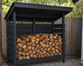 build firewood rack easy diy plans outdoor