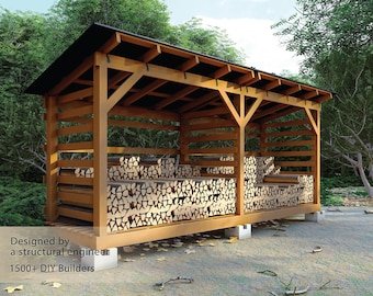 build firewood rack easy diy plans outdoor 2