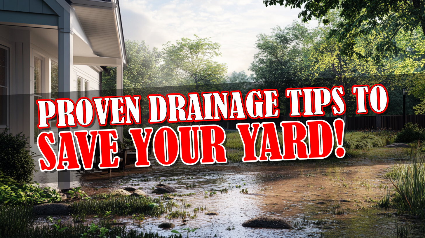 build french drain solve yard drainage problems
