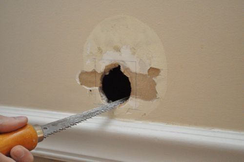 fix hole door small dings large damage