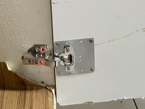 fix cabinet door hinge adjust tighten replace 2