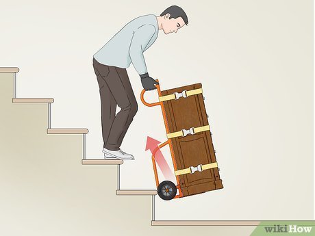 move heavy furniture flat ground up stairs 2