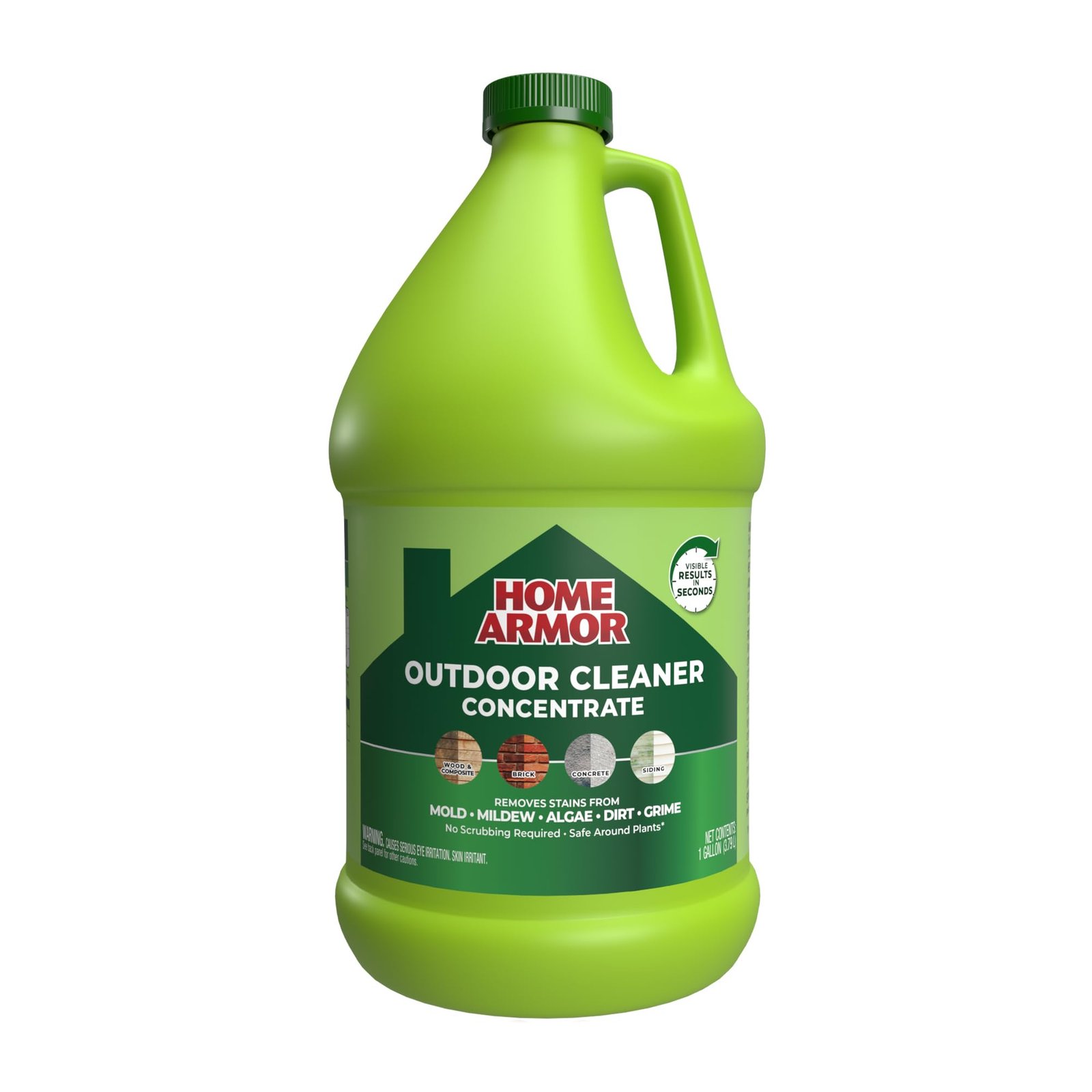 clean vinyl fence remove stains algae oxidation 2