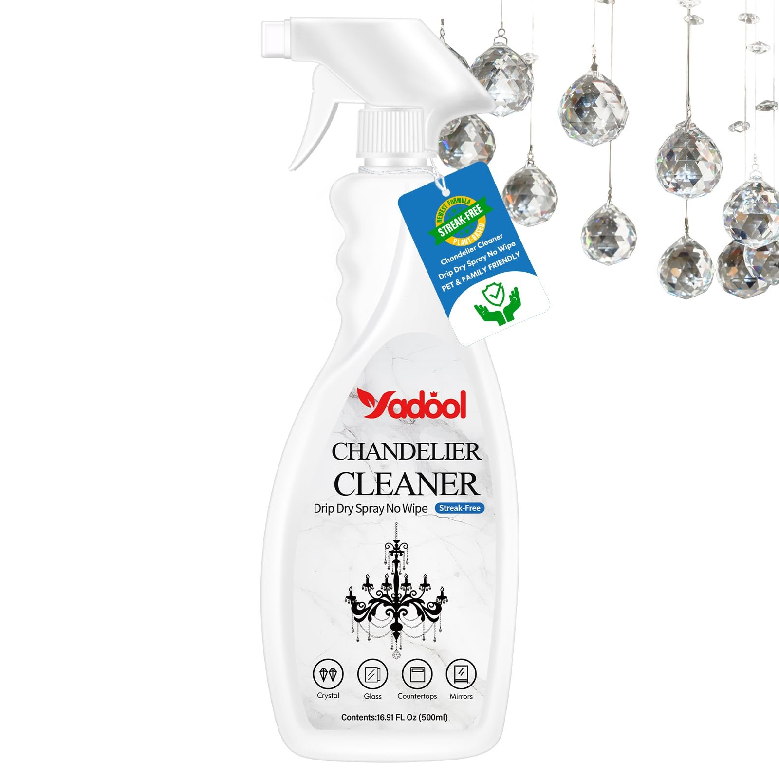 clean crystal chandelier spray hand clean polish
