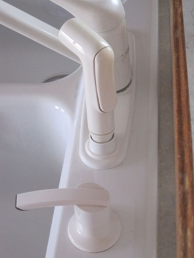 clean faucet remove hard water grime restore