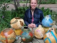 clean gourds drying scrubbing preparing crafts