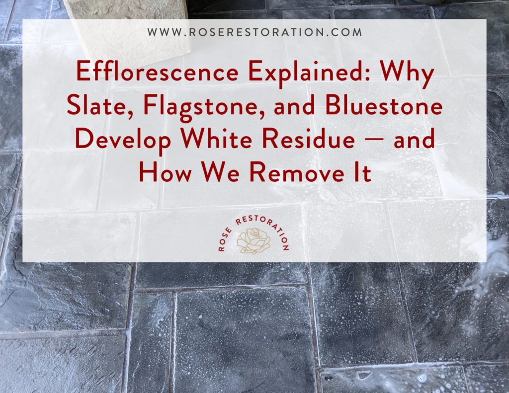 clean bluestone remove stains efflorescence restore surface 2