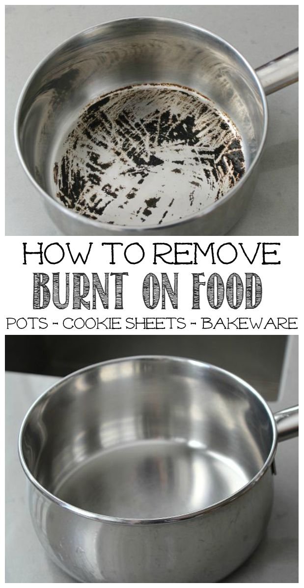 clean corningware remove stains burnt food discoloration