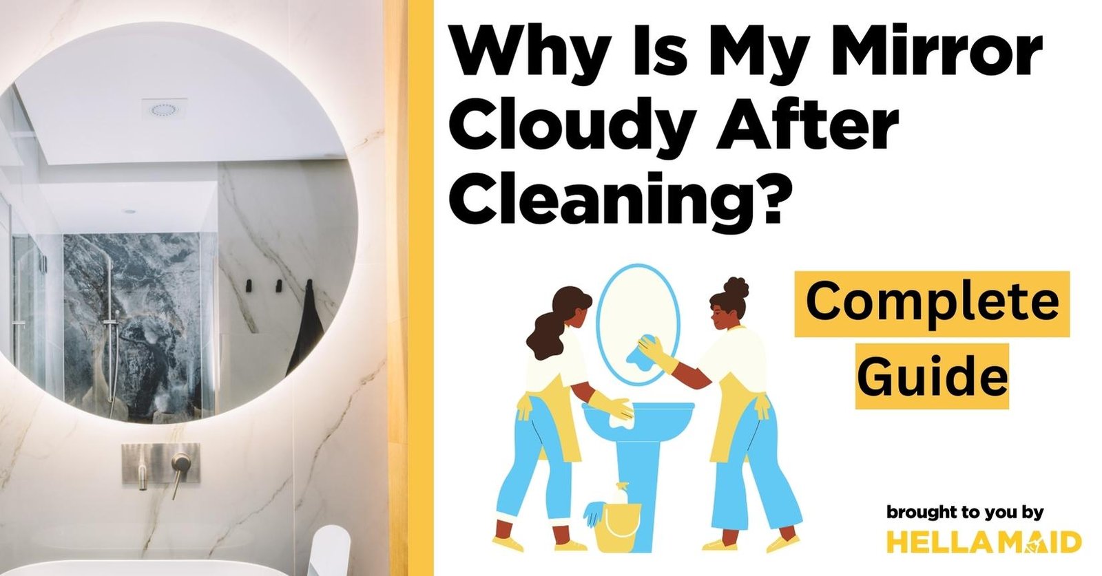 clean cloudy mirror get streak free crystal