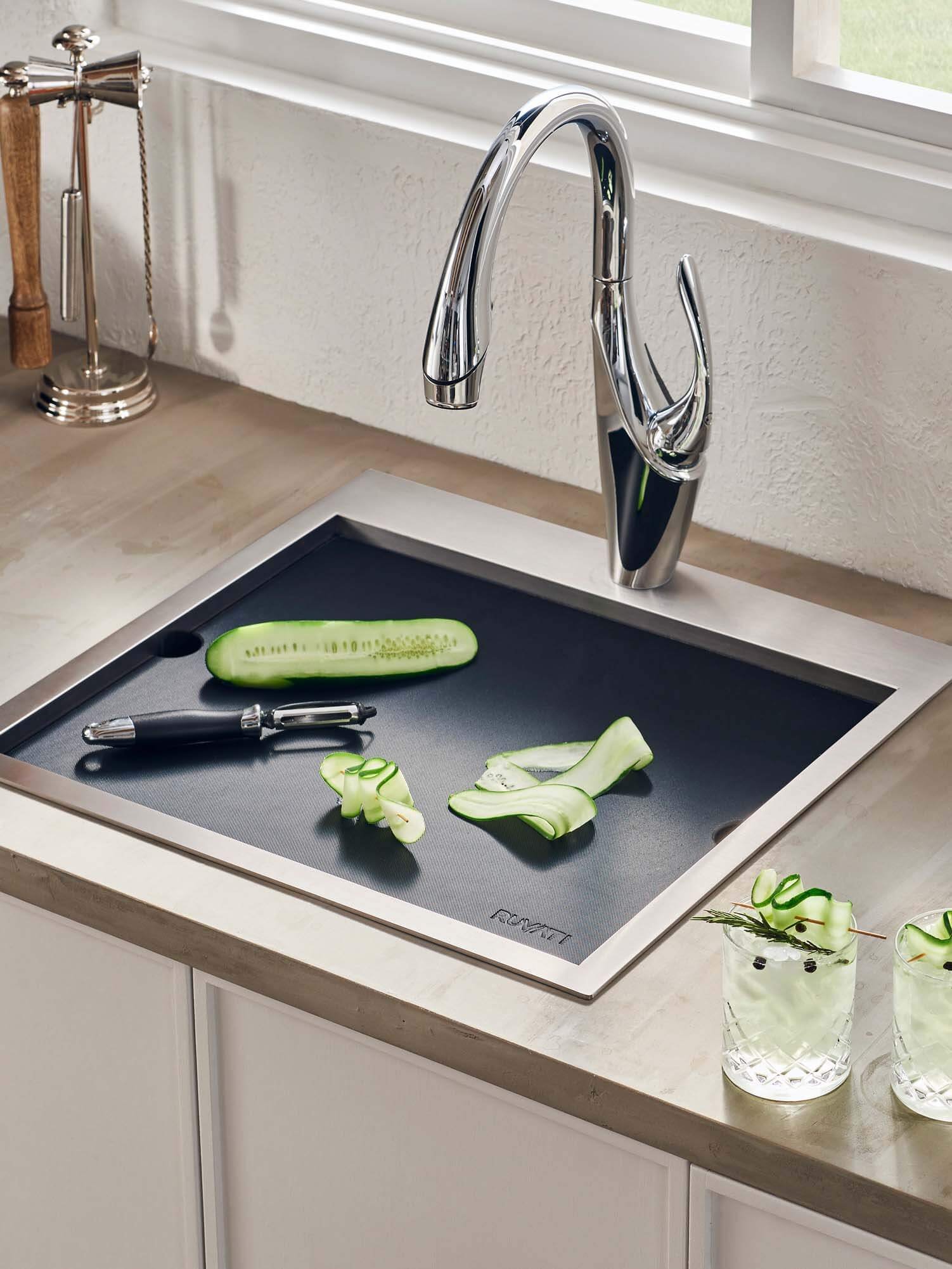clean granite sink daily care stain removal