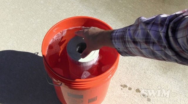 clean spa filter rinse soak replace hot