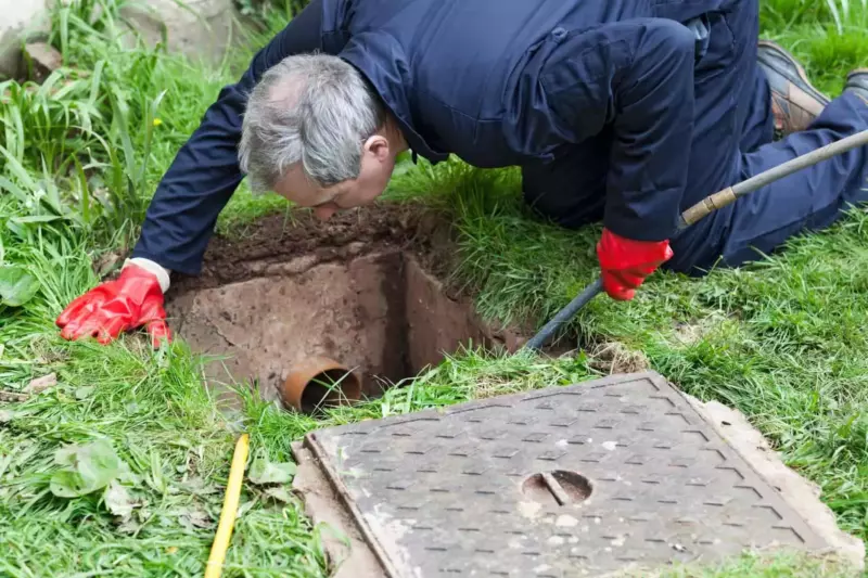 clean french drain flush unclog restore drainage