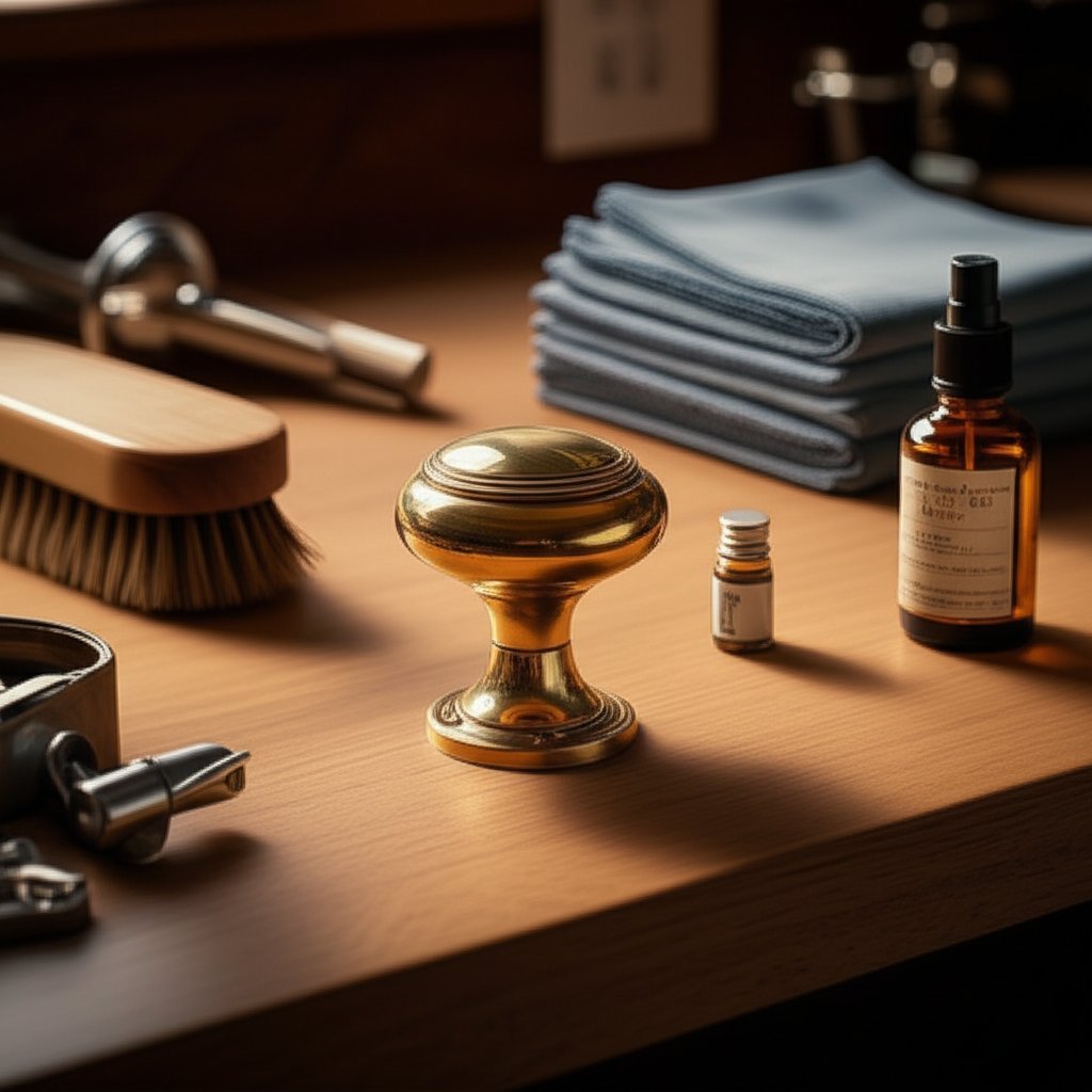 clean brass plated items without stripping finish