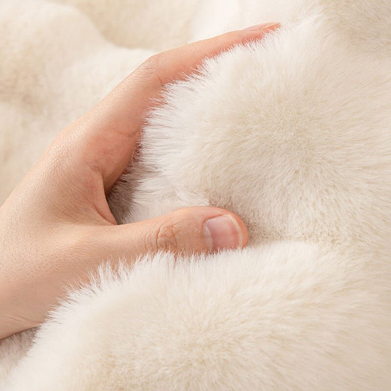 clean faux fur blankets rugs throws coats 2