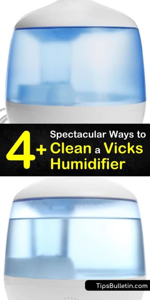 clean vicks humidifier remove mineral buildup kill
