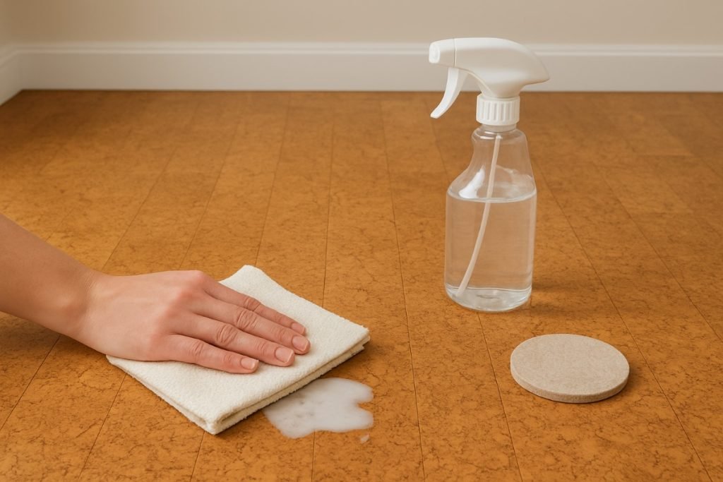 clean cork cork floors without damage