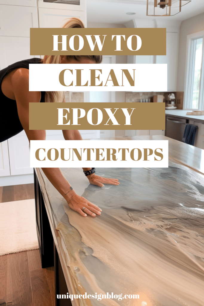 clean epoxy countertops daily care stain removal