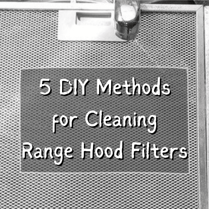 clean range hood filter grease removal mesh